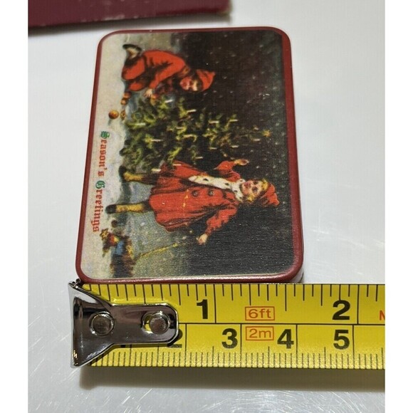 Vtg 1981 Victorian Memories Christmas Holiday Set of 3 Tins Lillian Vernon #4532 - Picture 8 of 9